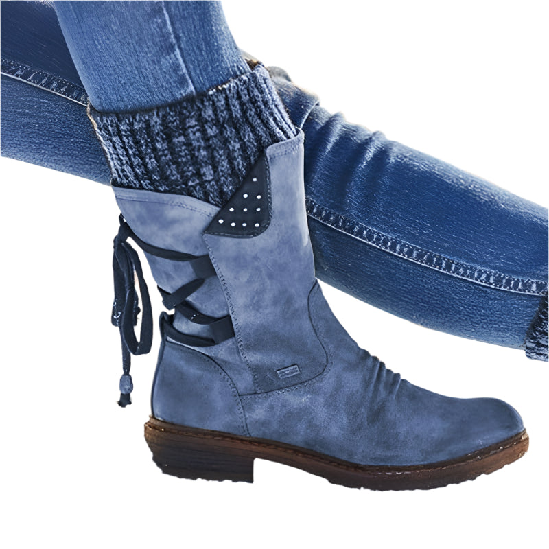 Damskie buty zimowe na niskim obcasie | Wygodny i ciepły design 6