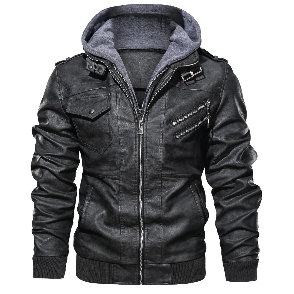 Kurtka motocyklowa z kapturem premium dla mężczyzn | Casual 0