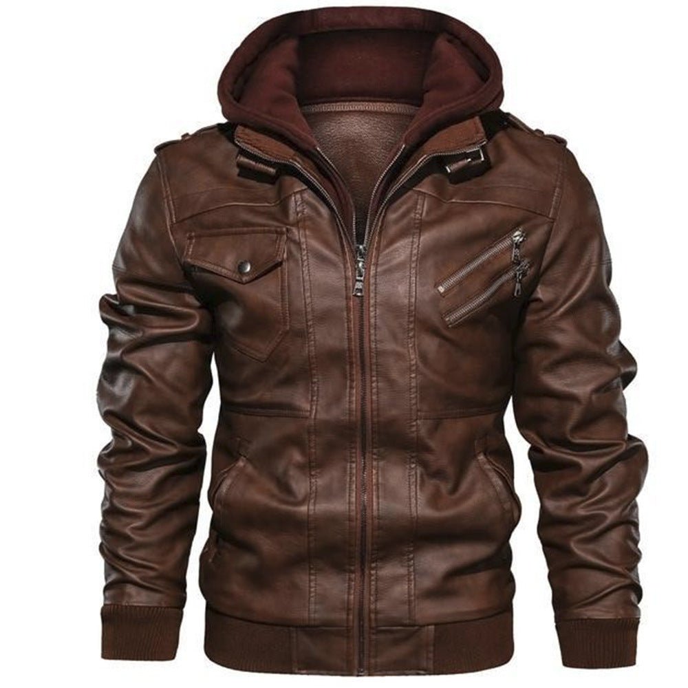 Kurtka motocyklowa z kapturem premium dla mężczyzn | Casual 6