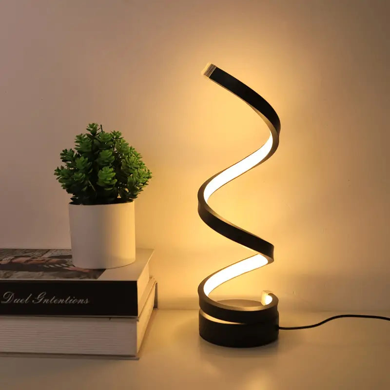 SPIRALUX – Nowoczesna spiralna lampa stołowa LED (ściemnialna) 0