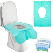 10er-Packung Einweg-Toilettensitzbezüge | Doppellagig Wasserdicht | Einzeln Verpackt | PureSeat 0