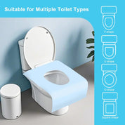 10er-Packung Einweg-Toilettensitzbezüge | Doppellagig Wasserdicht | Einzeln Verpackt | PureSeat 2