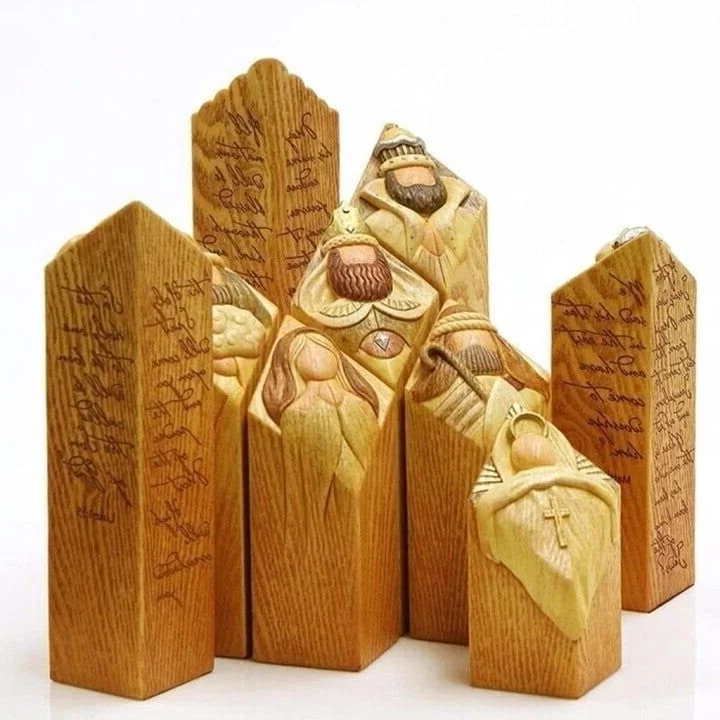 9 szt. figurek filarów szopki bożonarodzeniowej 1