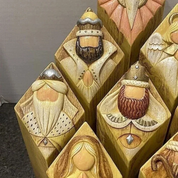 9 szt. figurki filarowej do szopki bożonarodzeniowej 3