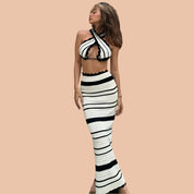 ADDISON | Knitted Beach Bohemian Two Piece Set 1