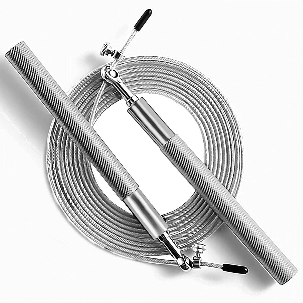 AeroSpin 360 Jump Rope – Regulowana stalowa linka do skakania z aluminiową rączką 9