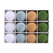 Aksamitne ozdoby | Bombki choinkowe z flokowanym wzorem do eleganckiej dekoracji 0