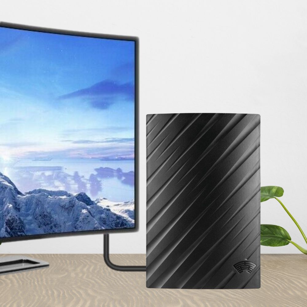 Antena cyfrowa HDTV 4K o dużym zasięgu do użytku wewnętrznego, 600 mil 0