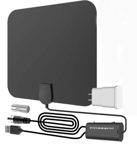 Antena wewnętrzna HDTV cyfrowa ze wzmacniaczem sygnału o zasięgu 300 mil 0