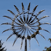 Antykorozyjny, metalowy wiatraczek kinetyczny do dekoracji ogrodu i aranżacji krajobrazu 3