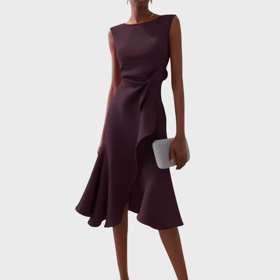 Asymetryczna sukienka midi damska - elegancka na specjalne okazje 9