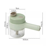 Bezprzewodowy Elektryczny Robot do Warzyw z Mocnym Silnikiem – Szybkie Siekanie i Łatwe Czyszczenie 5