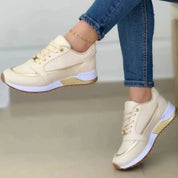 Białe Sneakersy Damskie Ortopedyczne - Komfortowe Trampki na Co Dzień, Sportowy Styl i Wsparcie 8