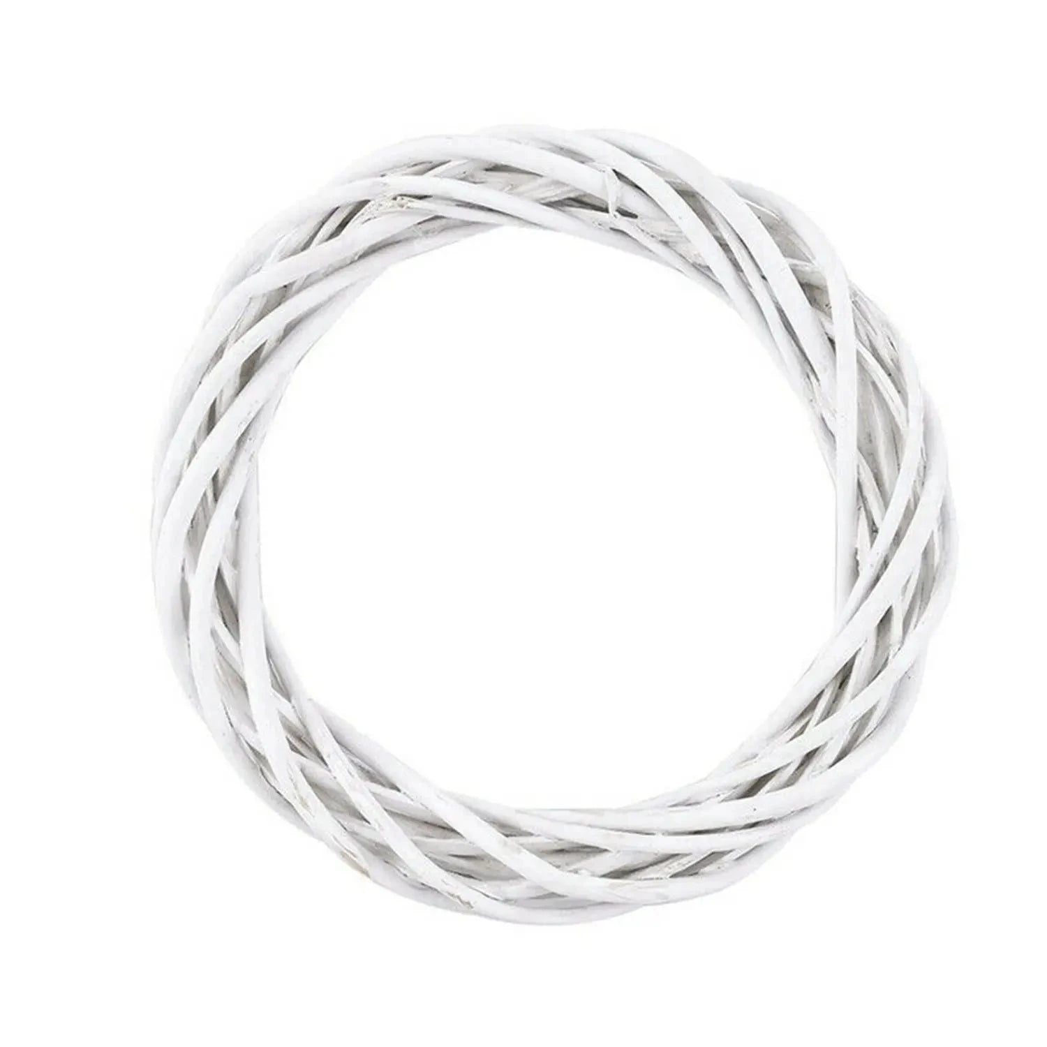 Biały Cud | Ręcznie robiony wianek rattanowy na świąteczną dekorację drzwi 5