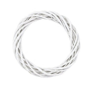 Biały Cud | Ręcznie robiony wianek rattanowy na świąteczną dekorację drzwi 5