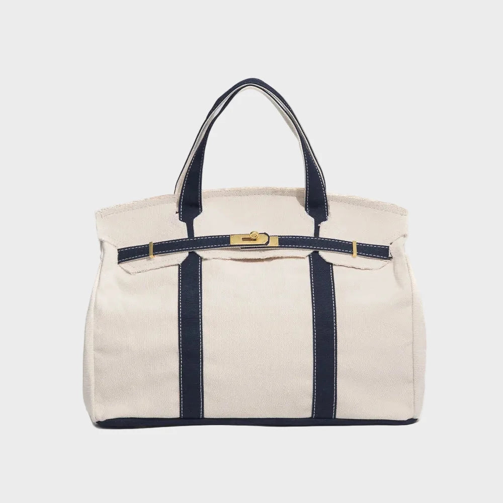 Boatkin Damen Tote Bag aus Canvas mit strukturierter Optik 0