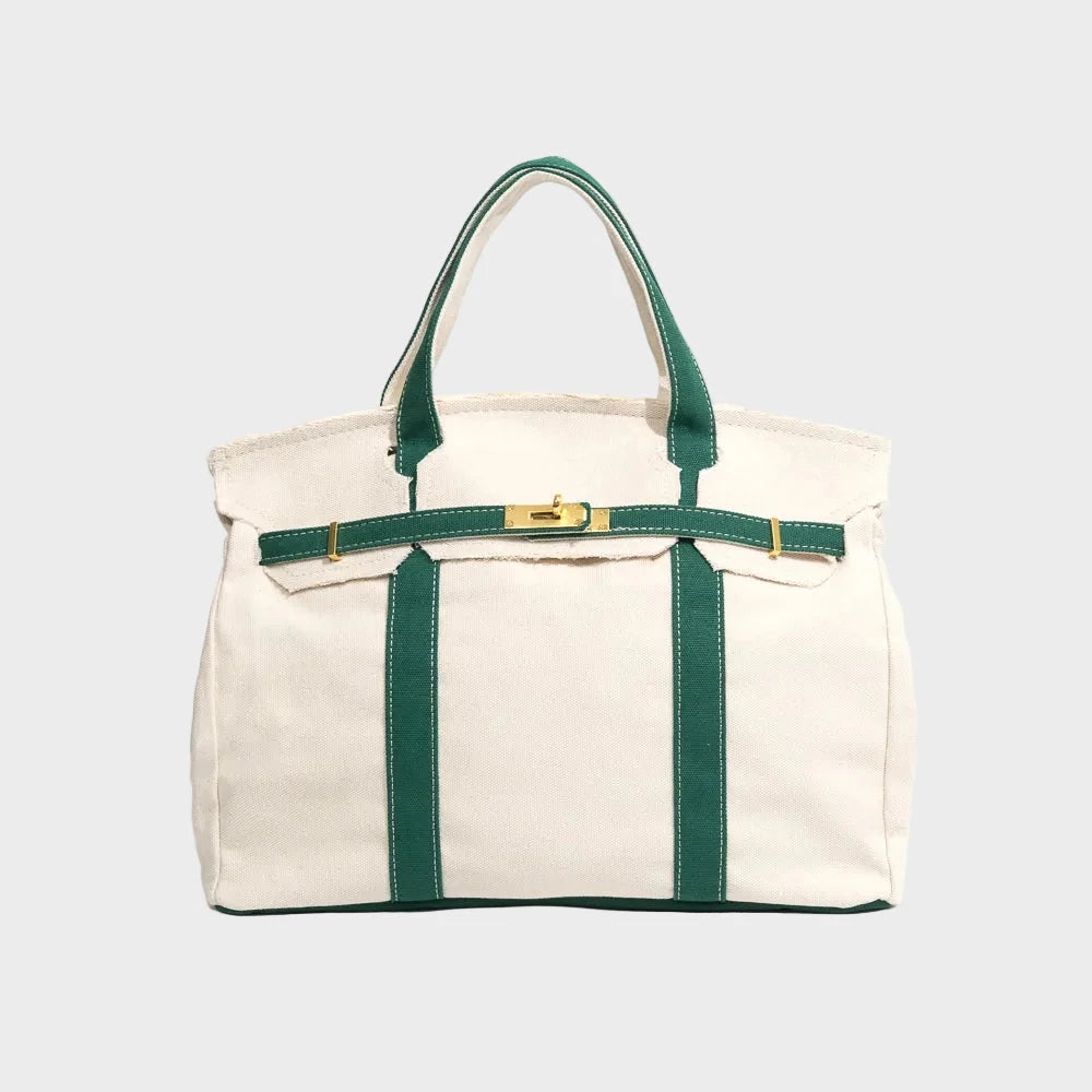 Boatkin Damen Tote Bag aus Canvas mit strukturierter Optik 1