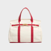 Boatkin Damen Tote Bag aus Canvas mit strukturierter Optik 3