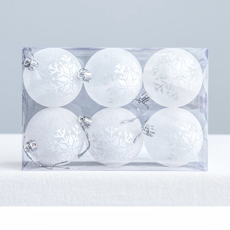 Bombki SnowGlobe | Wiszące ozdoby świąteczne w kształcie bombek z połyskiem 0