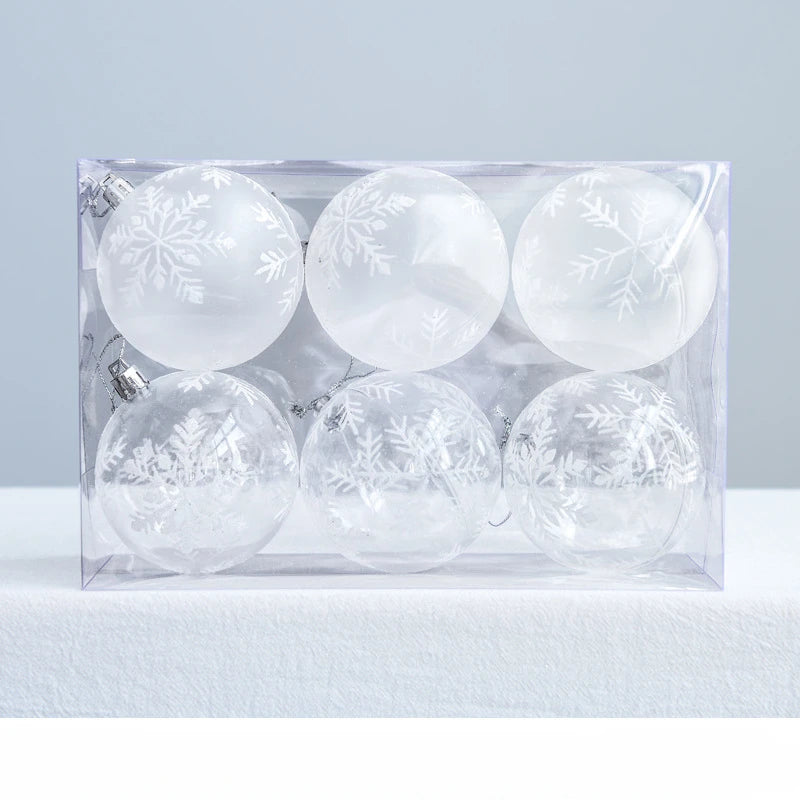 Bombki SnowGlobe | Wiszące ozdoby świąteczne w kształcie bombek z połyskiem 7