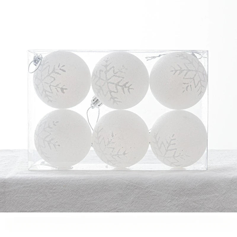 Bombki SnowGlobe | Wiszące ozdoby świąteczne w kształcie bombek z połyskiem 8