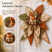 Bow Sewing Kit Türkranz-Nähset | Herbstmotiv | Komplett & Für Anfänger Geeignet | FoxStitch 2