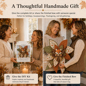 Bow Sewing Kit Türkranz-Nähset | Herbstmotiv | Komplett & Für Anfänger Geeignet | FoxStitch 5