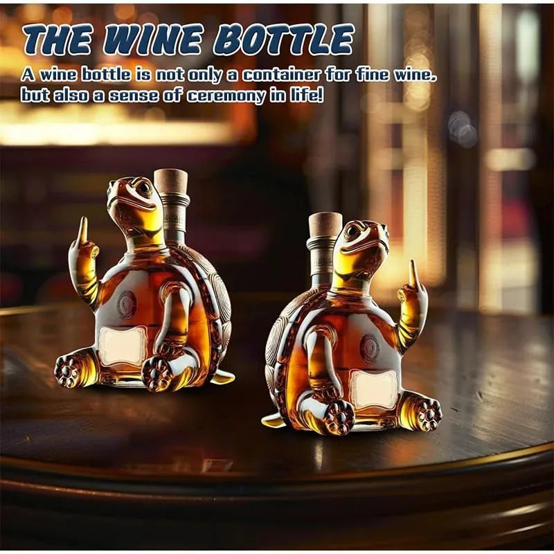 Butelka Whisky w Kształcie Zwierzęcia – Szkło Dekoracyjne do Barów i Domów, Unikalny Design, Idealna na Prezent 1