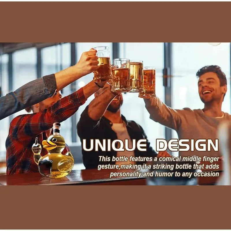 Butelka Whisky w Kształcie Zwierzęcia – Szkło Dekoracyjne do Barów i Domów, Unikalny Design, Idealna na Prezent 3