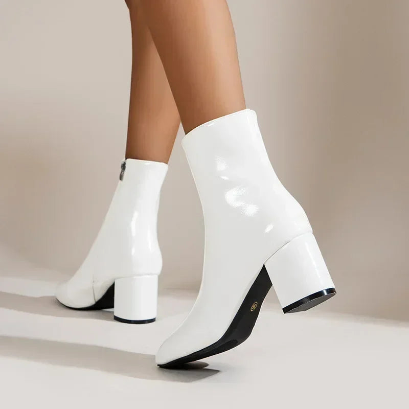 Buty damskie Dirndl | Z bocznym zamkiem błyskawicznym 7