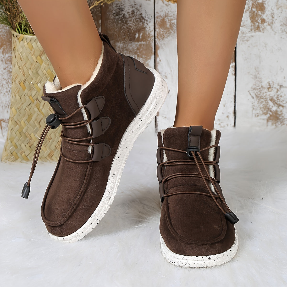 Buty sportowe z podszewką z polaru – ciepłe i stylowe obuwie zimowe dla kobiet 4