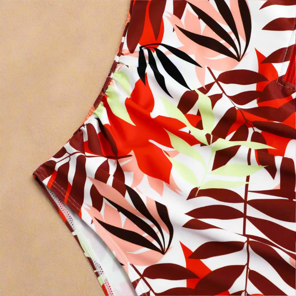 Camouflage Bandeau Zwempak met Ritssluiting 4