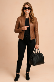 Sandra | Klasyczna kurtka w minimalistycznym stylu
