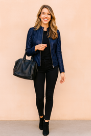 Sandra | Klasyczna kurtka w minimalistycznym stylu