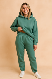 AMY | Dwuczęściowy Dres z Kapturem i Spodniami