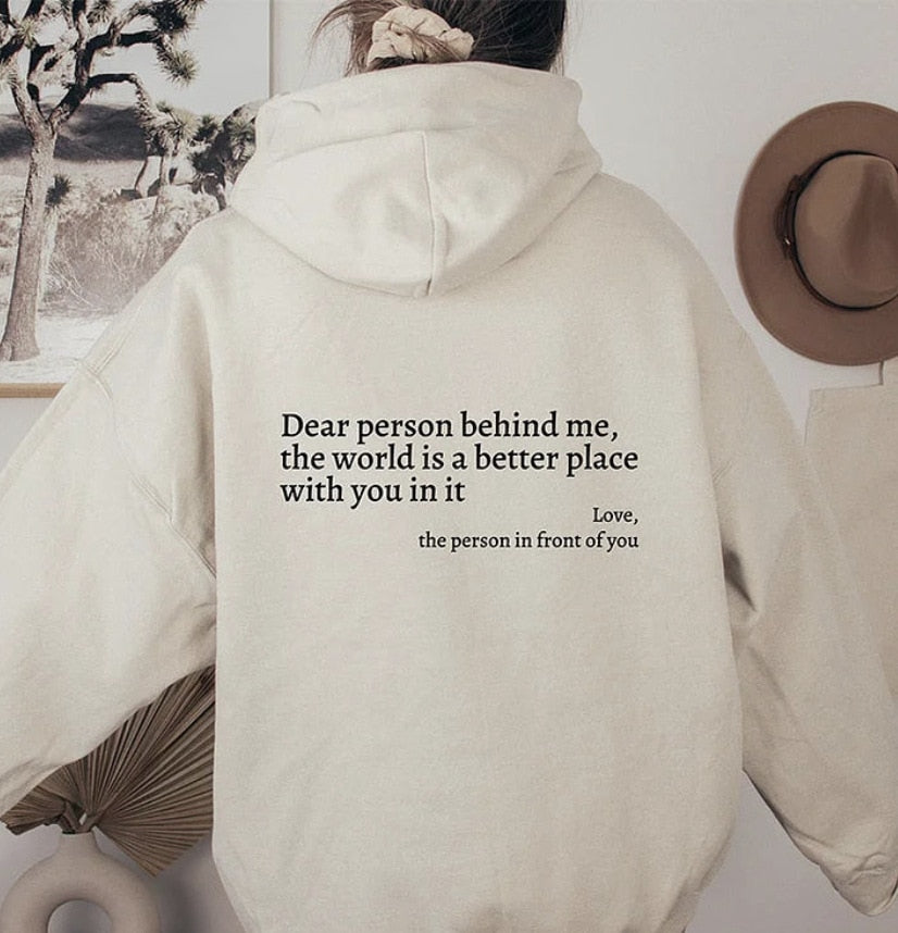 Ciepła bluza z kapturem unisex z nadrukiem | Długi rękaw 5