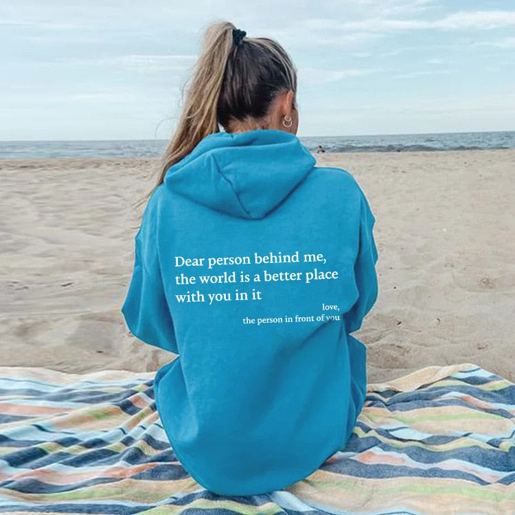 Ciepła bluza z kapturem unisex z nadrukiem | Długi rękaw 8