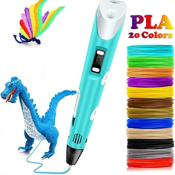 ColorPoint 3D Pen – kreatywny długopis do rysowania dla dzieci z 20 kolorami filamentu 4
