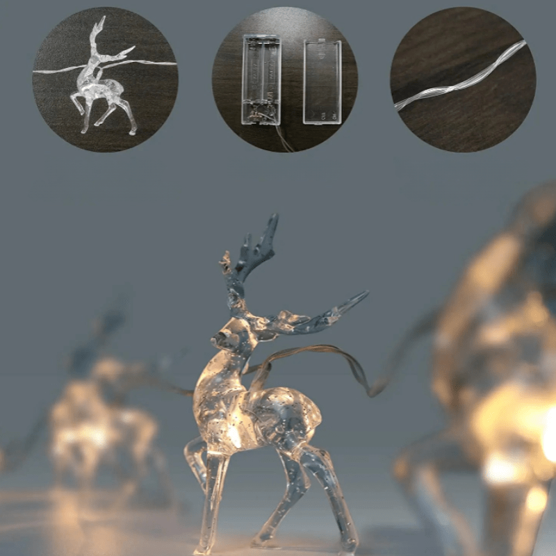 CrystalCheer | Girlanda z łosiami na świąteczną dekorację 5