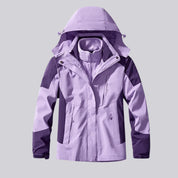 Damen 3 in 1 Jacke wasserdicht mit Kapuze 1