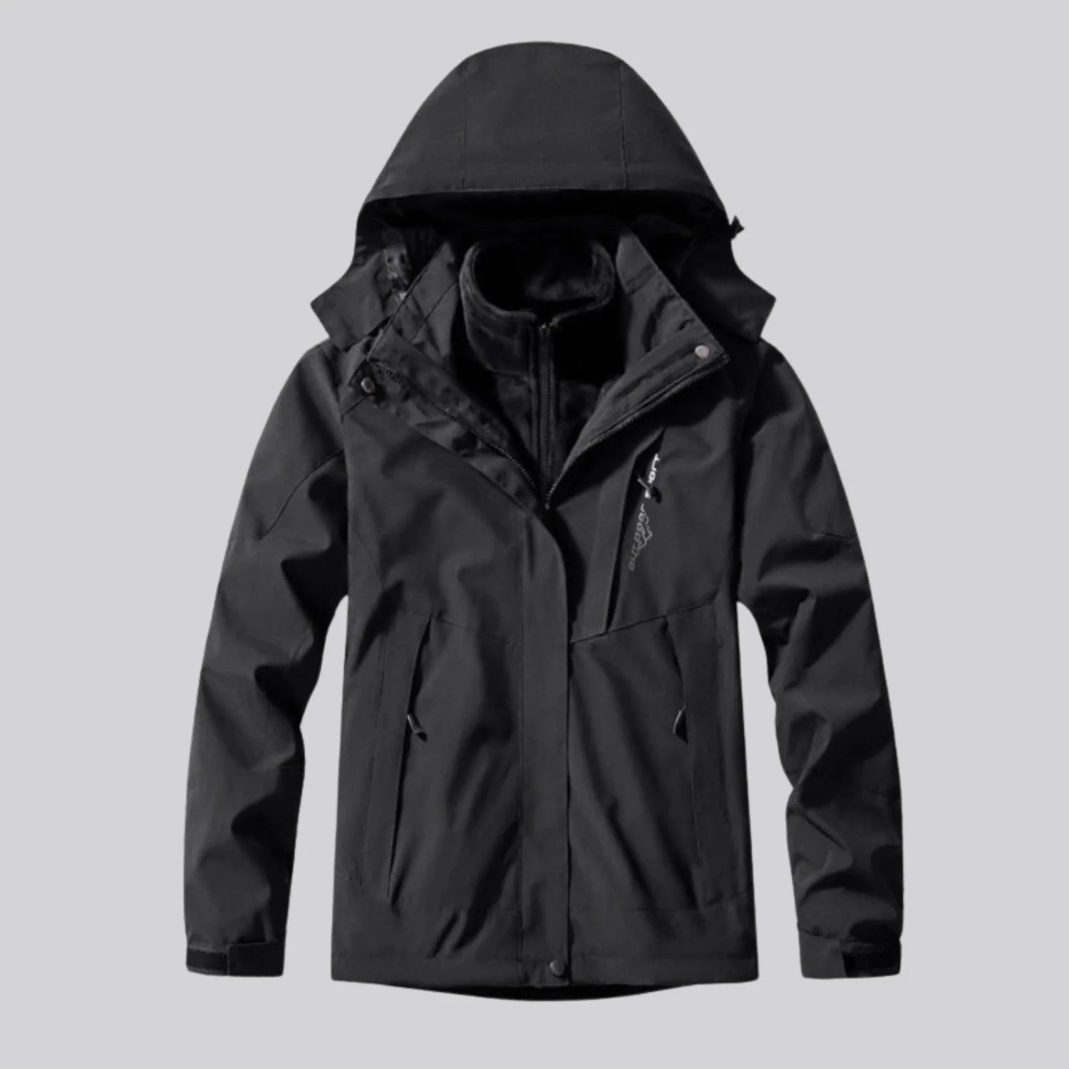 Damen 3 in 1 Jacke wasserdicht mit Kapuze 3