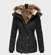 Damen Slim Fit Winterjacke mit Kapuze Aurora 0