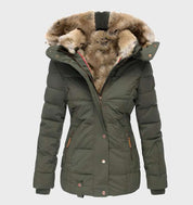 Damen Slim Fit Winterjacke mit Kapuze Aurora 2