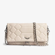 Damen elegante Pochette Handtasche mit Riemen 6