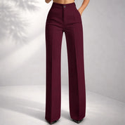 Damen klassische High Waist Hose 1