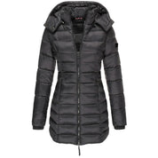 Damen warme Daunenjacke mit Kapuze Olivia 5