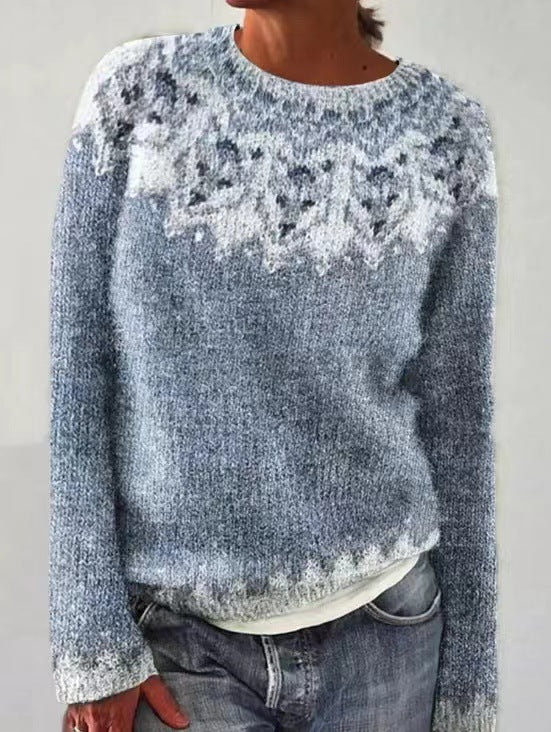 Damski sweter zimowy w stylu vintage – miękki sweter dzianinowy | DANIQUE 7