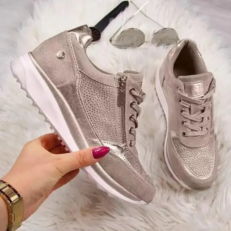 Damskie Sneakersy Ortopedyczne z Zamkiem na Co Dzień - Stylowe i Wygodne do Codziennych Stylizacji 7