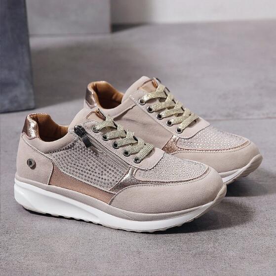 Damskie Sneakersy Ortopedyczne z Zamkiem na Co Dzień - Stylowe i Wygodne do Codziennych Stylizacji 8