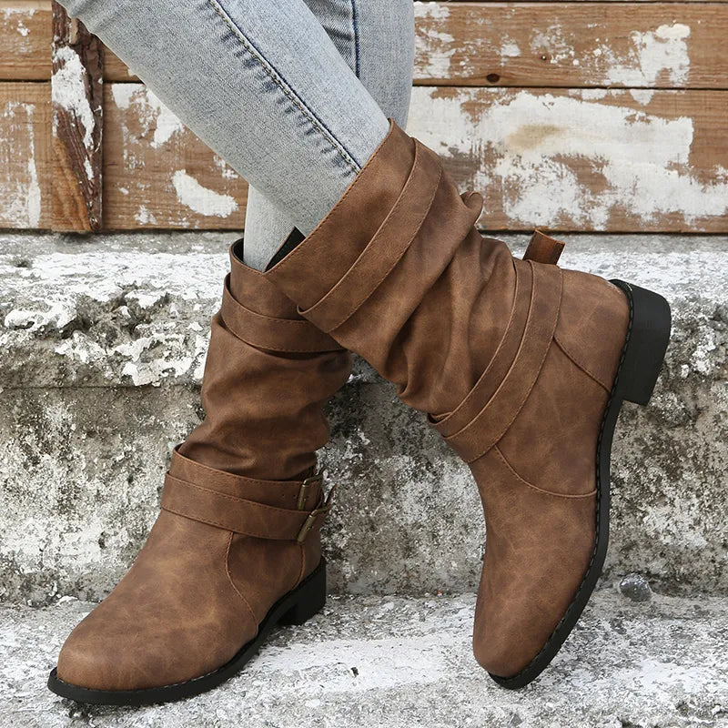 Damskie buty do połowy łydki | Buty Dirndl 4
